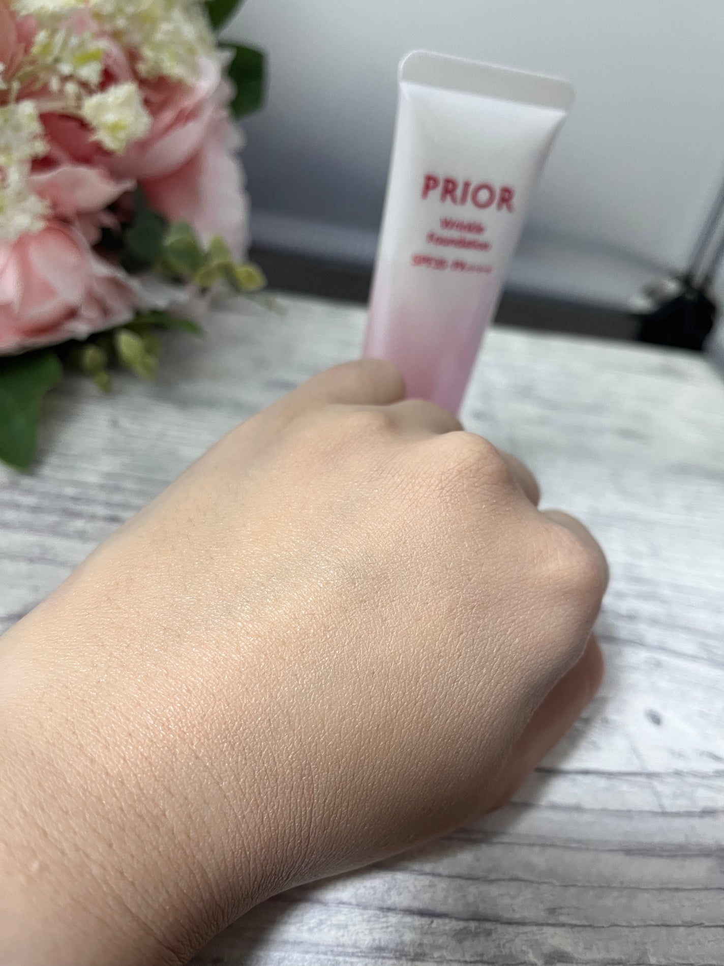 薬用 リンクル美コルセットファンデーション/プリオール/クリーム・エマルジョンファンデーションを使ったクチコミ(4枚目)