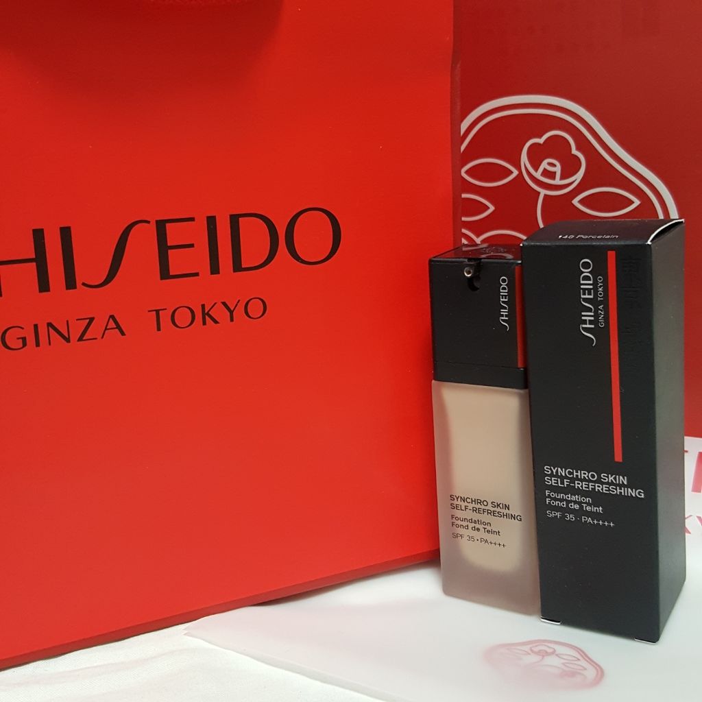 シンクロスキン セルフリフレッシング ファンデーション/SHISEIDO/リキッドファンデーションを使ったクチコミ（1枚目）