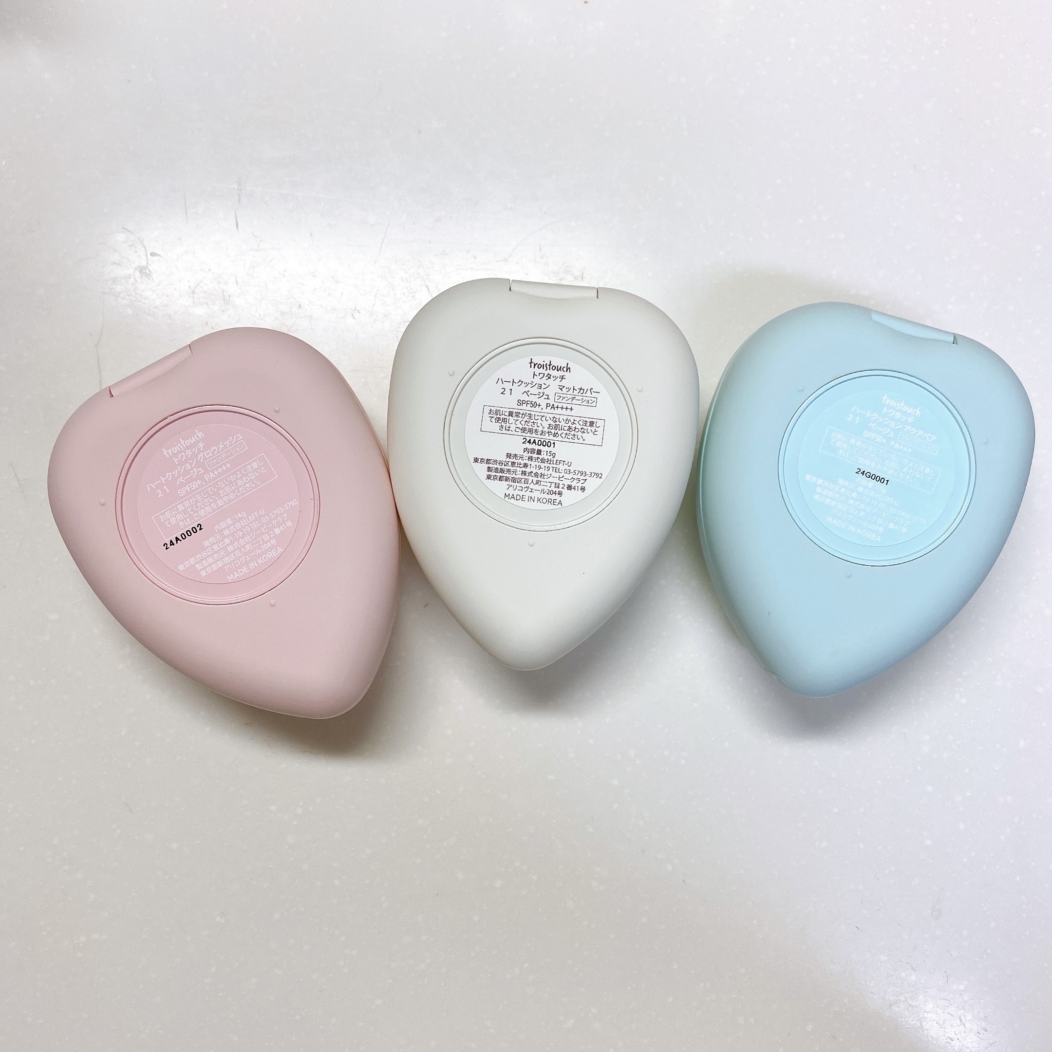 トワタッチ ハートクッション グロウメッシュ/troistouch/クッションファンデーションを使ったクチコミ（2枚目）