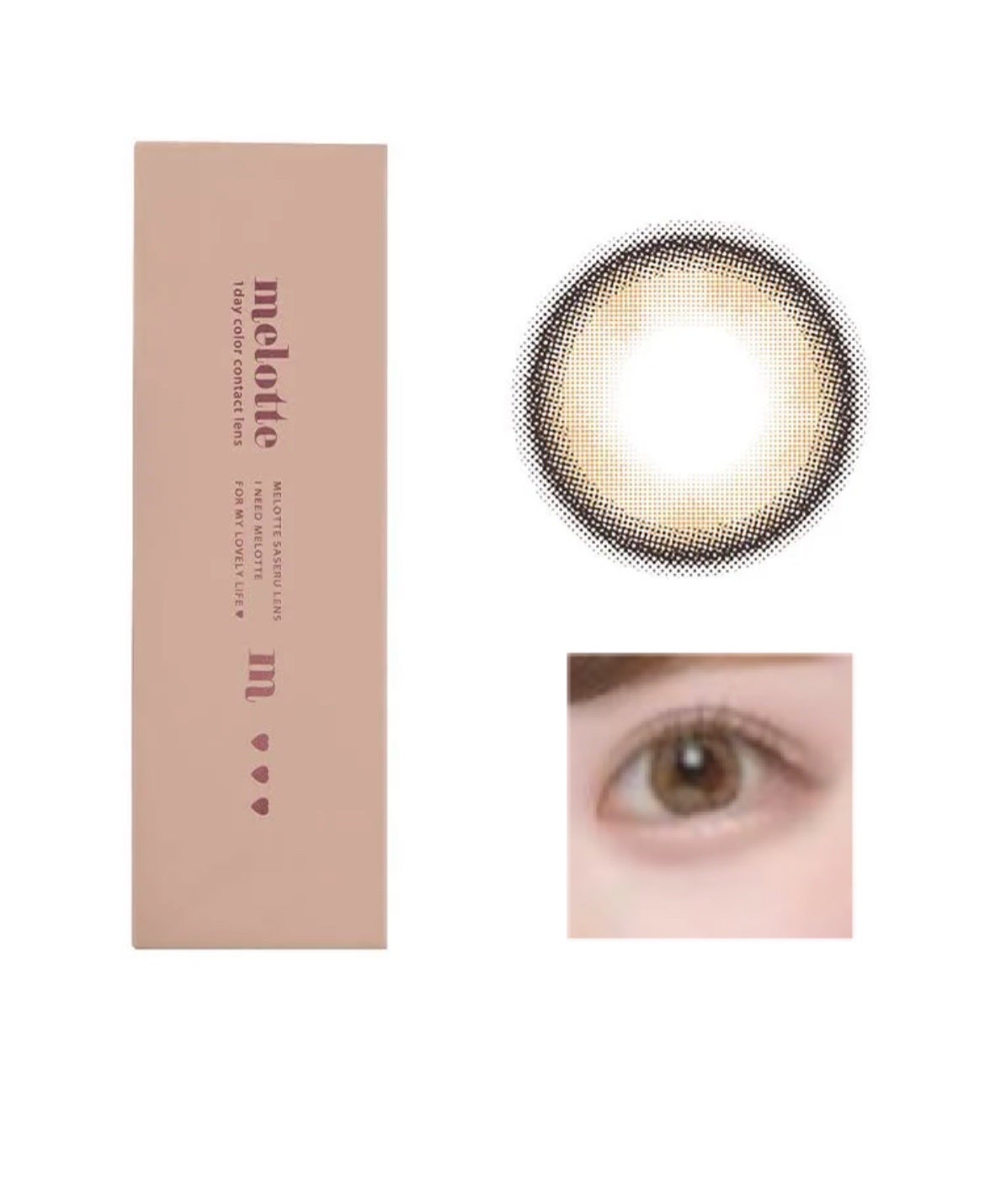 melotte 1day/melotte/ワンデー(1DAY)カラコンを使ったクチコミ(1枚目)