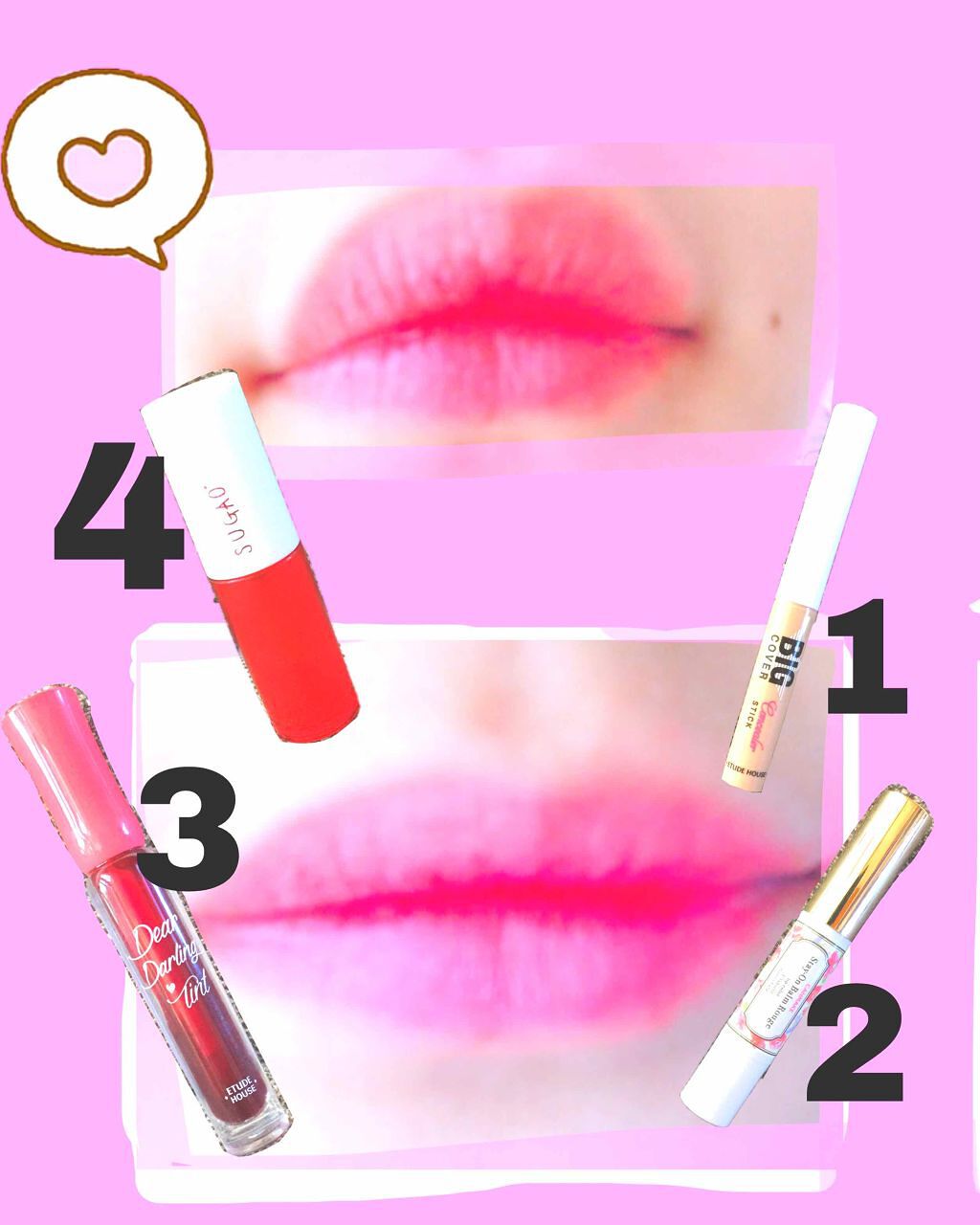 ジュレ感リップティント/SUGAO®/リップグロスを使ったクチコミ（1枚目）