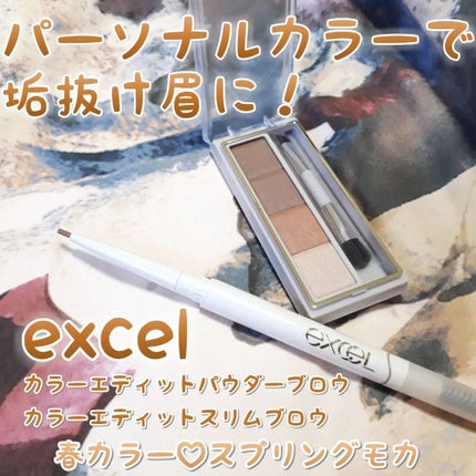 カラーエディットスリムブロウ/excel/アイブロウペンシルを使ったクチコミ(1枚目)