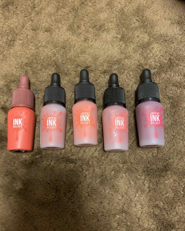 韓国🇰🇷ink velvet
17 hip beige pink
7 my brown coral
13 apricot coral
14 rose pink
15 bright plum