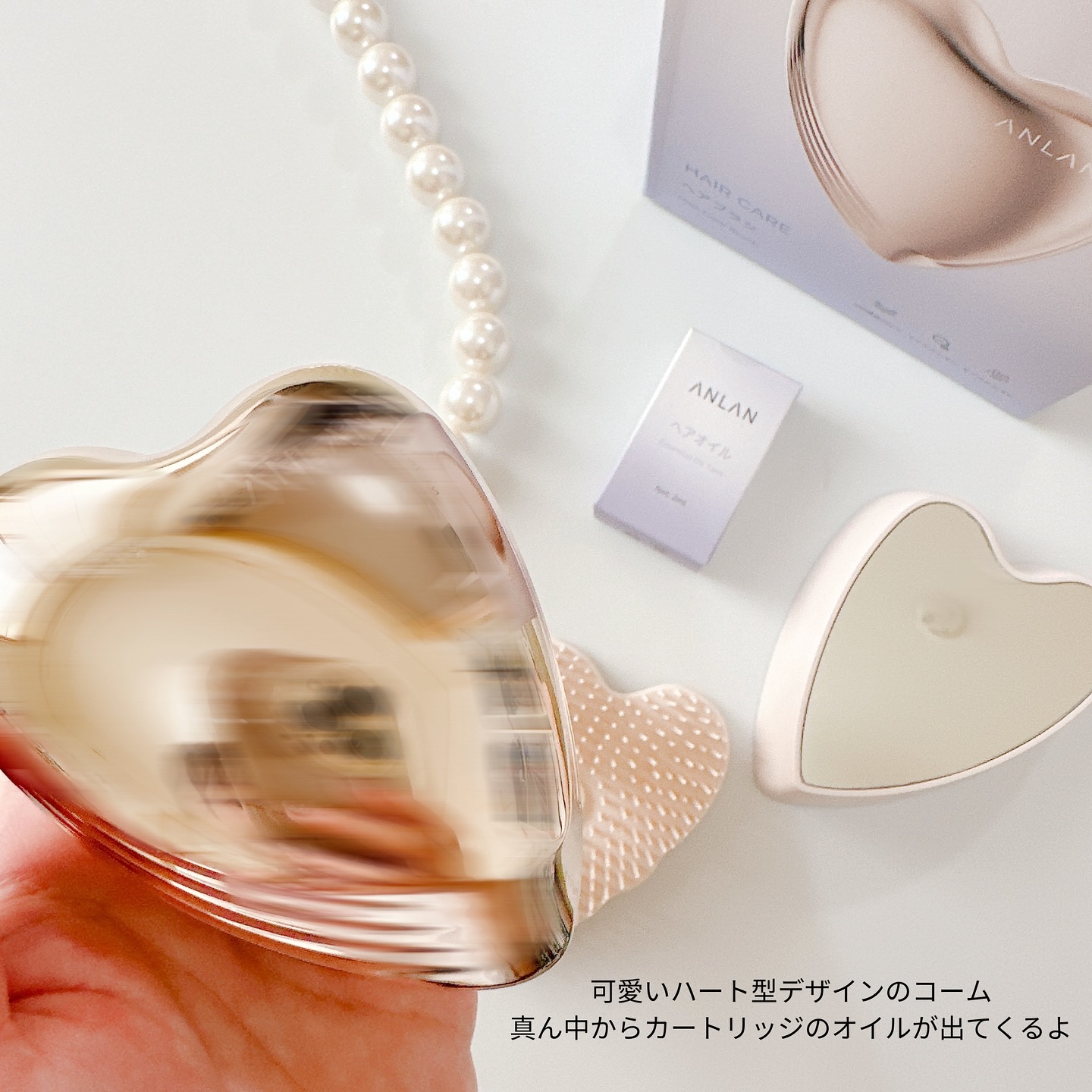 グロウケアブラシ/ANLAN/ヘアブラシを使ったクチコミ（2枚目）