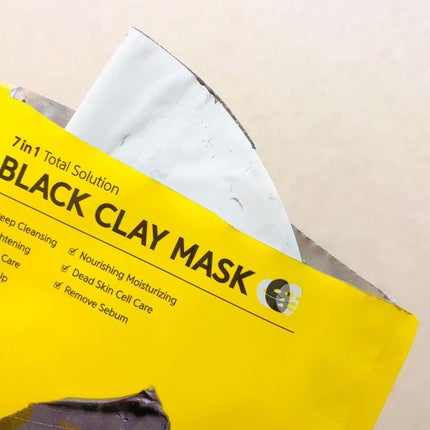 BLACK CLAY MASK(ブラッククレイマスク)/BARULAB/シートマスク・パックを使ったクチコミ(2枚目)
