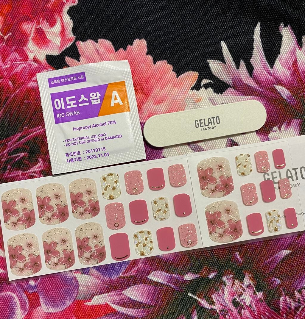 セミキュアジェルネイル(ハンド)/ohora/ネイルシールを使ったクチコミ(4枚目)