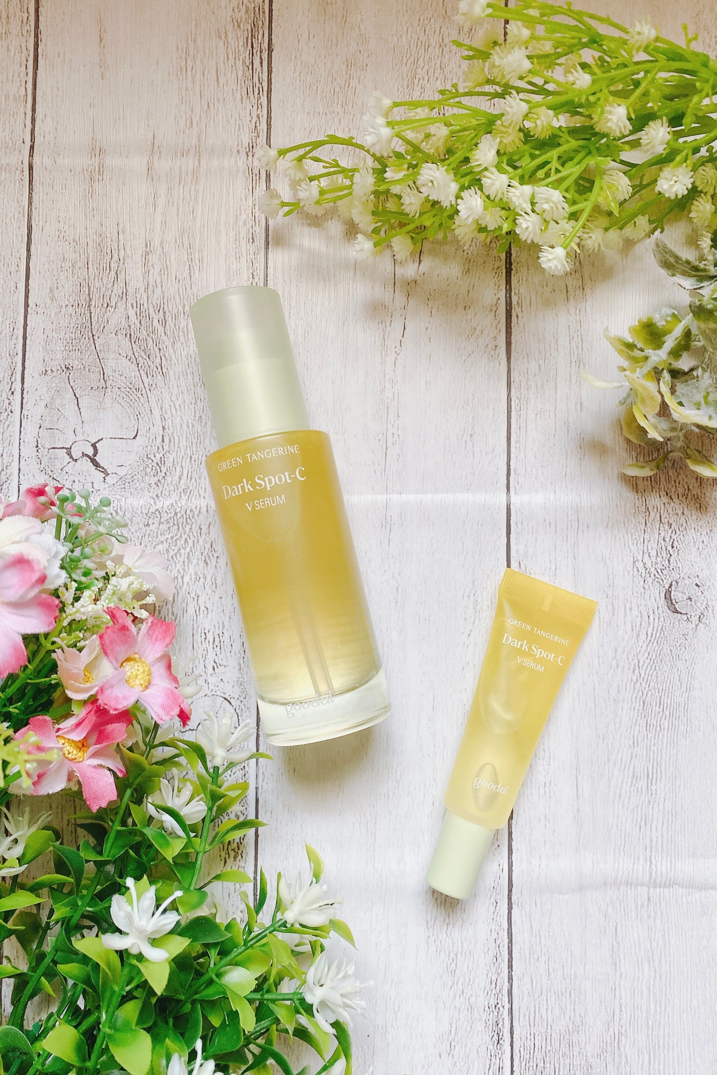 グリーンタンジェリン ビタC ダークスポットケアセラム/goodal/美容液を使ったクチコミ(2枚目)