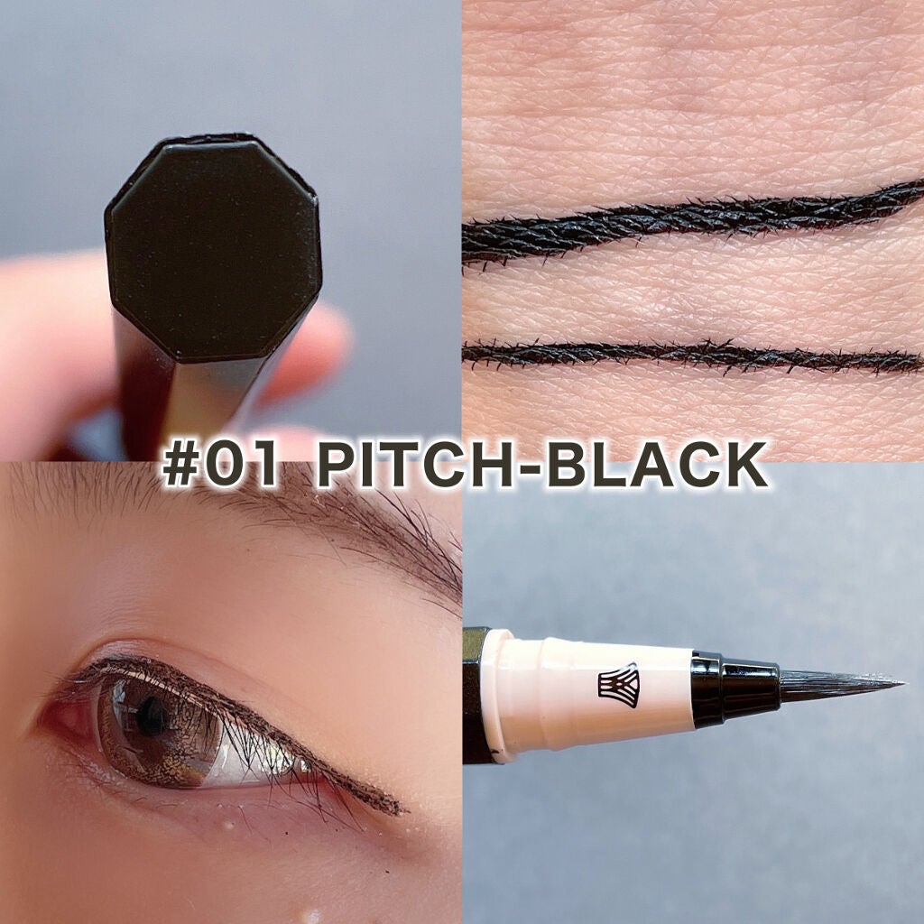 7 SHADES OF BLACK/UZU BY FLOWFUSHI/リキッドアイライナーを使ったクチコミ(4枚目)