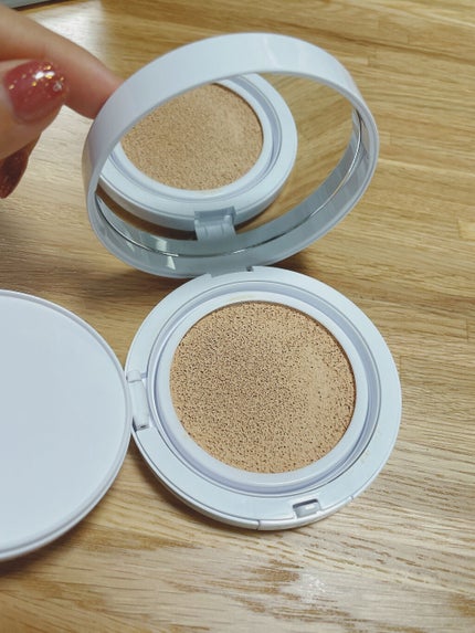 グリーンダーママイルドシカセラムカバークッション/ネイチャーリパブリック/クッションファンデーションを使ったクチコミ(4枚目)