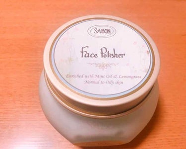 ＊SABON Face Polisher＊ 
200g ¥4,800

良すぎて2個目買っちゃいました〜😂
3枚目は入れ物可愛いしなんかに使えるかもしれないからとりあえず洗った写真です笑

3月ごろ口コ