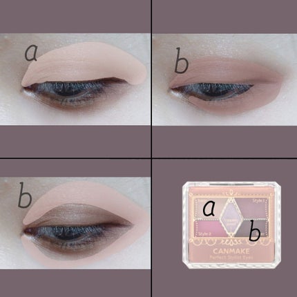 【旧品】パーフェクトスタイリストアイズ/キャンメイク/アイシャドウパレットを使ったクチコミ(2枚目)