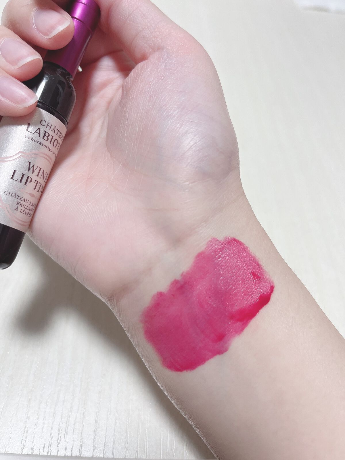 ワインリップティント RD02 ネッビオーロレッド/LABIOTTE/リップティントを使ったクチコミ（3枚目）