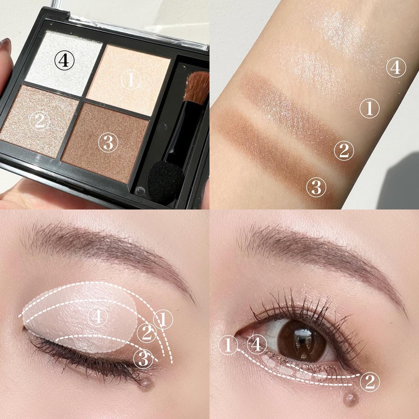 キスミー フェルム スタイリングアイパレット/キスミー フェルム/アイシャドウパレットを使ったクチコミ(4枚目)