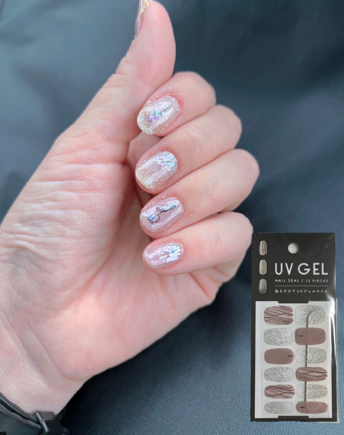 ジェルネイルシール/キャンドゥ/ネイルシールを使ったクチコミ(2枚目)