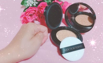 スキンリフレクト ラスティング UV クッションファンデーション/ADDICTION/クッションファンデーションを使ったクチコミ(2枚目)