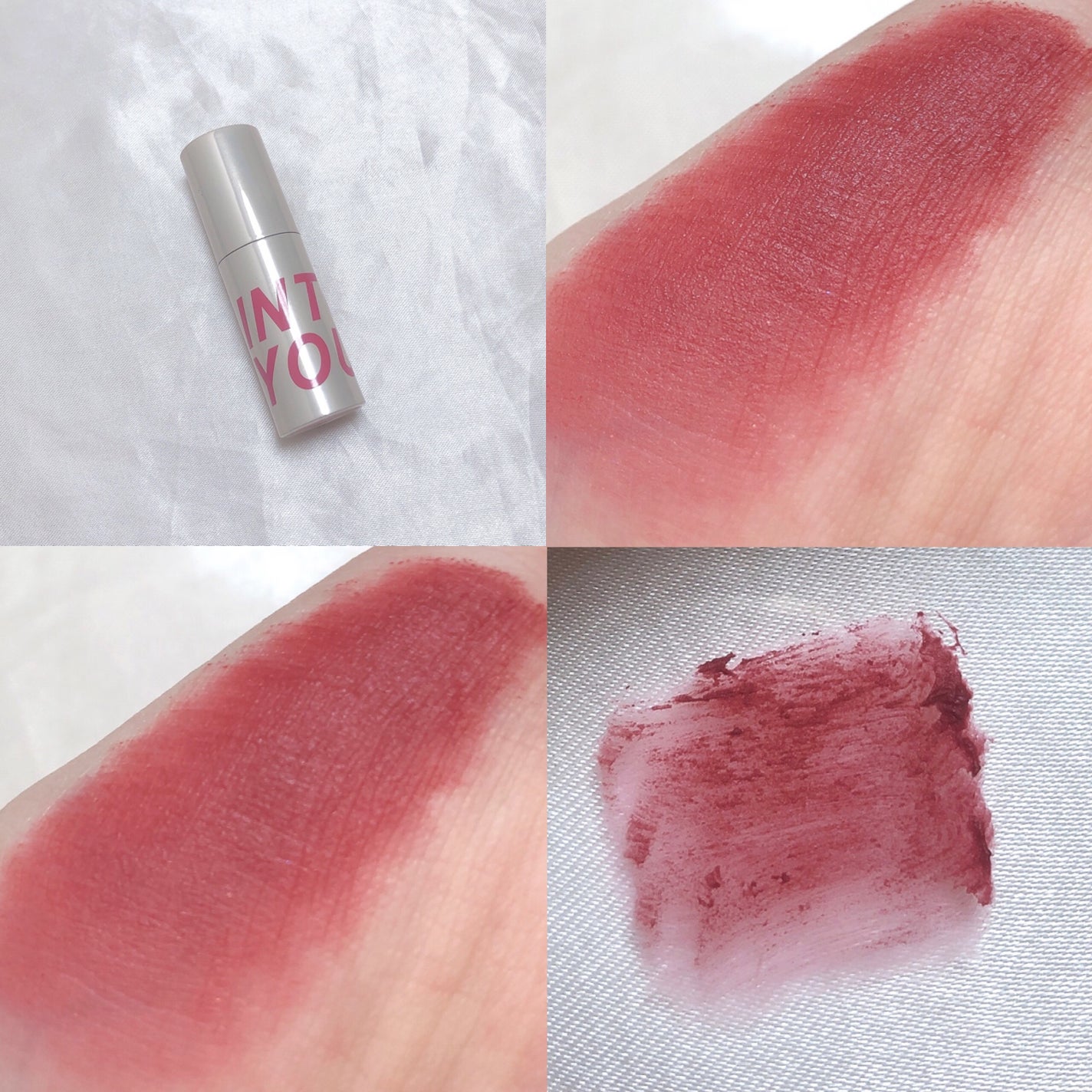 カスタマイズエアリーリップマッド/INTO U/口紅を使ったクチコミ(2枚目)