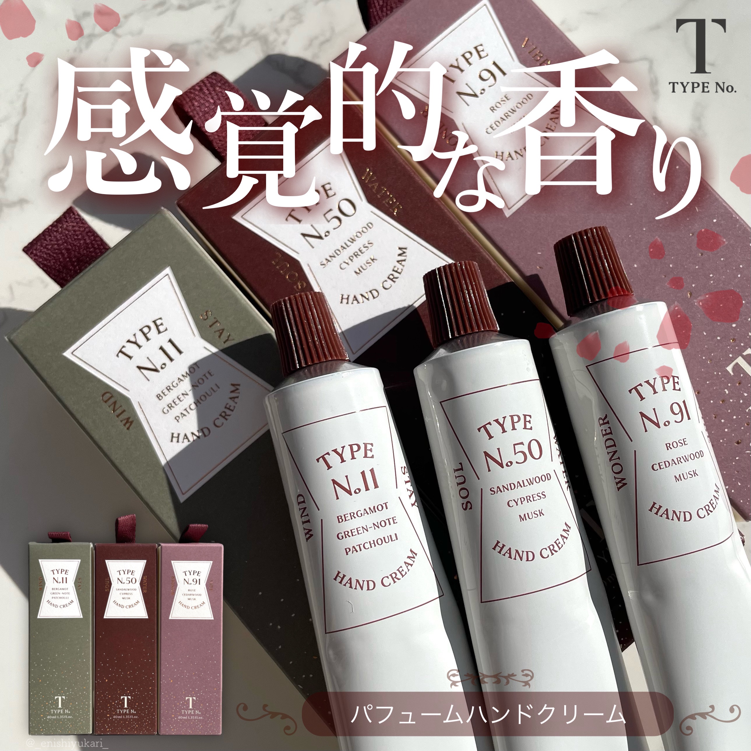 パフュームハンドクリーム /Type No. /ハンドクリームを使ったクチコミ（1枚目）