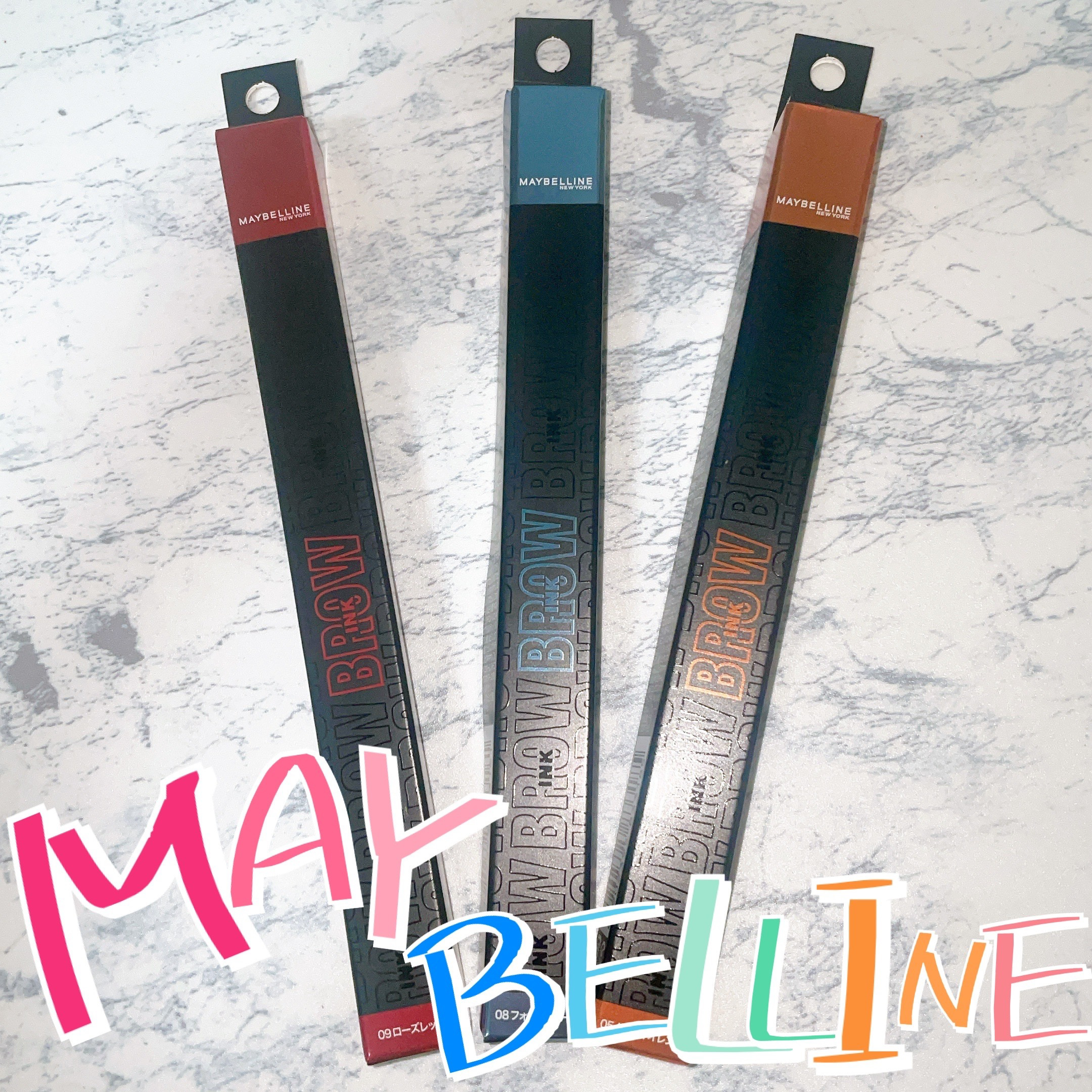 ブロウインク カラーティントデュオ/MAYBELLINE NEW YORK/眉ティントを使ったクチコミ（1枚目）