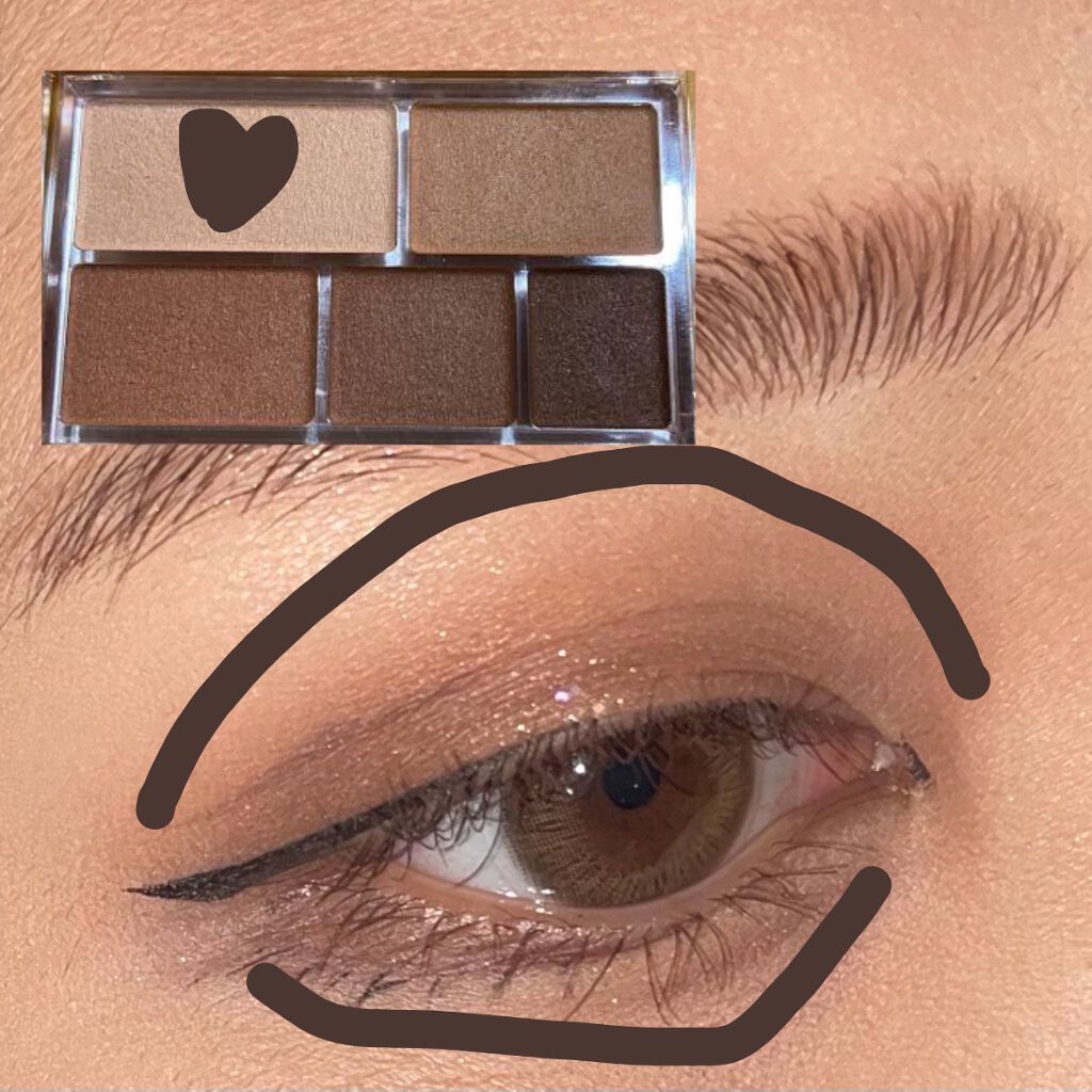 パーフェクトマルチアイズ/キャンメイク/アイシャドウパレットを使ったクチコミ(2枚目)