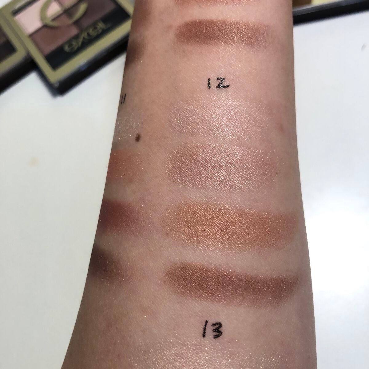 スキニーリッチシャドウ/excel/アイシャドウパレットを使ったクチコミ(3枚目)