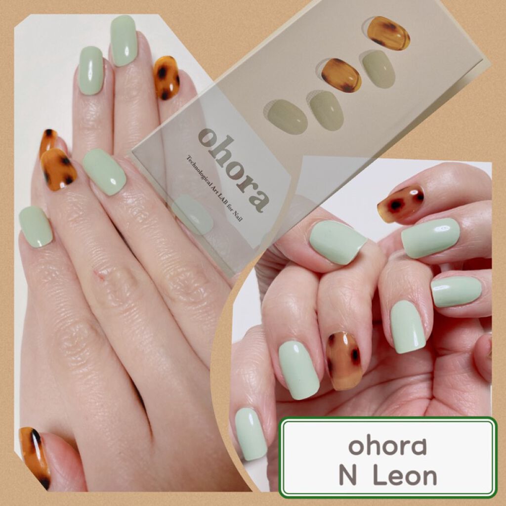 セミキュアジェルネイル(ハンド)/ohora/ネイルシールを使ったクチコミ(1枚目)