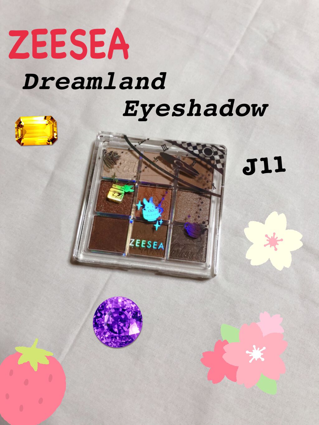 クォーツ 9色アイシャドウパレット(ドリームランドアイシャドウ)/ZEESEA/アイシャドウパレットを使ったクチコミ（1枚目）