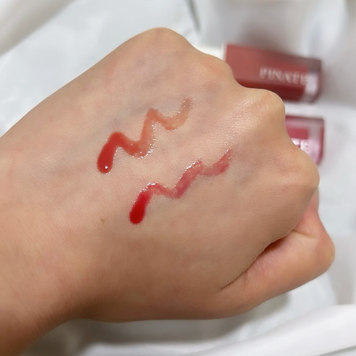 ナチュラルブルームリップオイルセラム 3色セット/PINATE/リップグロスを使ったクチコミ(6枚目)