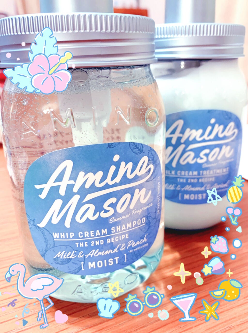 ディープモイスト シャンプー&ヘアトリートメント ミニマスクパック付 ミント限定キット2020/アミノメイソン/その他キットセットを使ったクチコミ(2枚目)