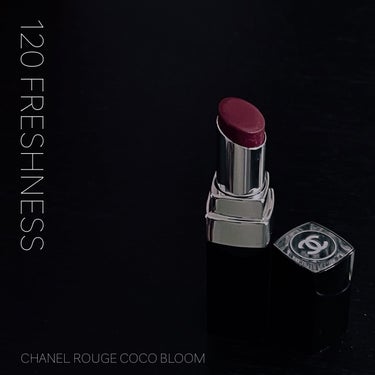 CHANEL ルージュ ココ ブルーム のクチコミ「CHANEL ROUGE COCO BROOM
120 FRESHNESS 

ローズ系の赤リ.....」（1枚目）