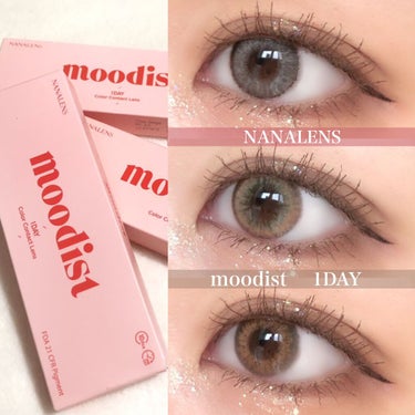 NANA LENS MOODIST 1dayのクチコミ「✩*॰¨̮
マスクでもしっかり盛れる💓
NANALENSの1dayハーフ系カラコン♡
mood.....」（1枚目）