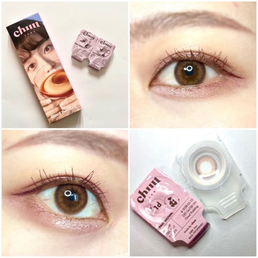 cloud pudding pink brown/chuu LENS/カラーコンタクトレンズを使ったクチコミ（2枚目）