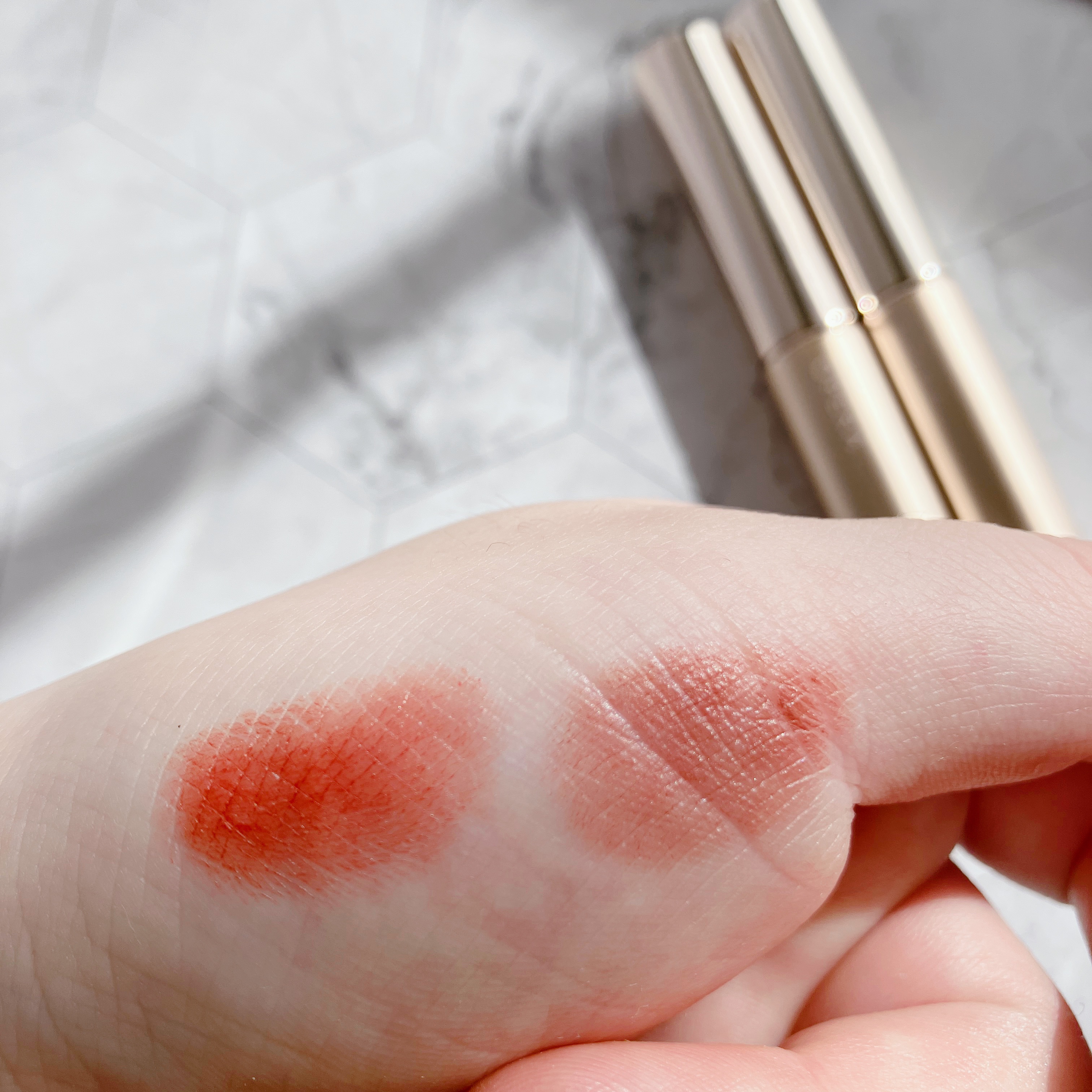 オペラ シアーマットリップスティック 01 ブリックレッド/OPERA/口紅を使ったクチコミ（2枚目）