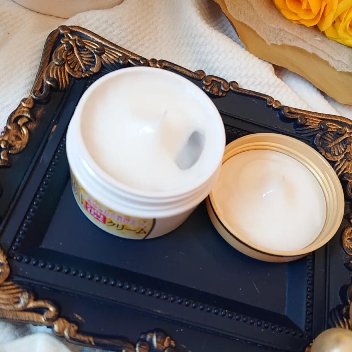 金のプラセンタもっちり白肌濃クリーム/ホワイトラベル/フェイスクリームを使ったクチコミ(3枚目)