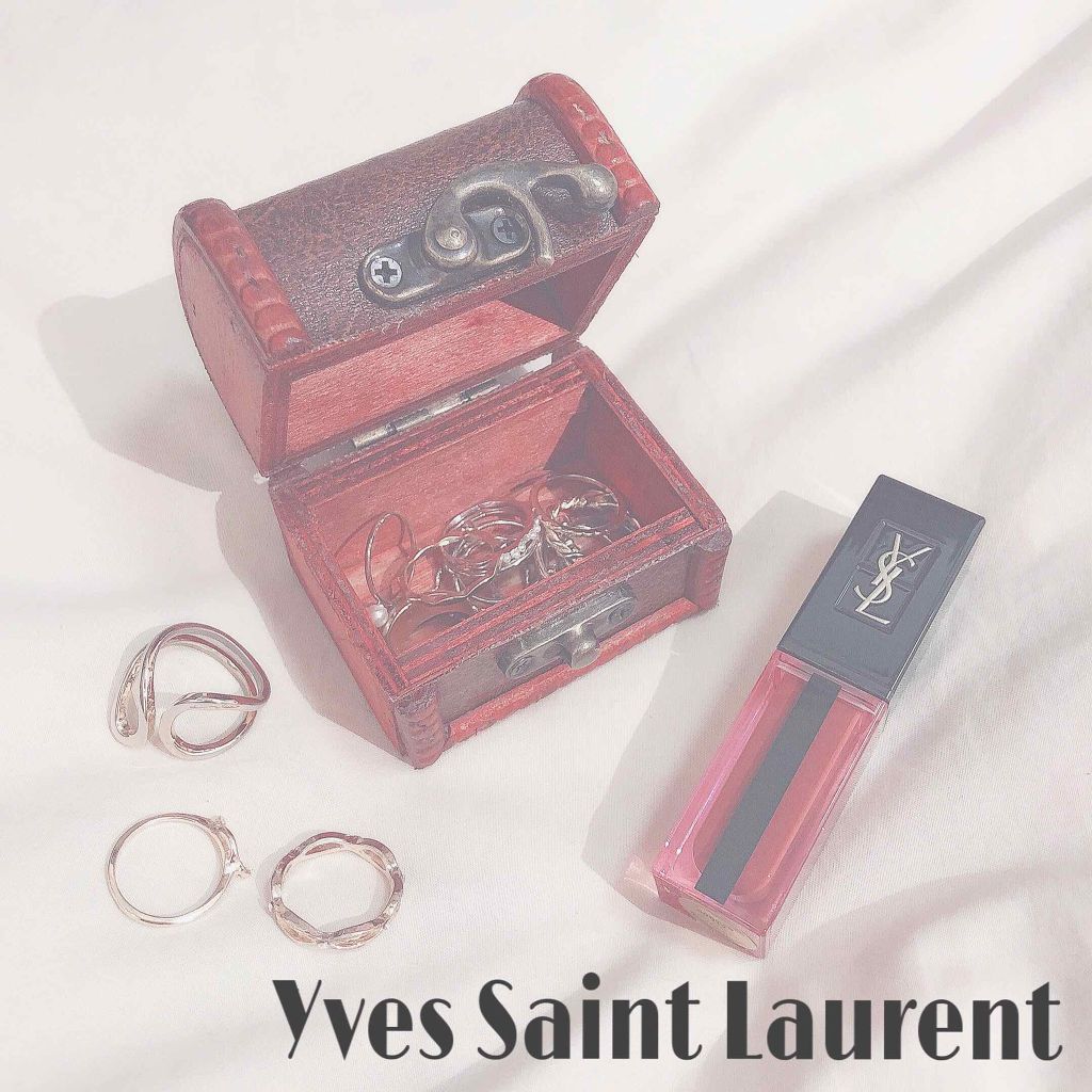 ルージュ ピュールクチュール ヴェルニ ウォーターステイン/YVES SAINT LAURENT BEAUTE/口紅を使ったクチコミ(1枚目)