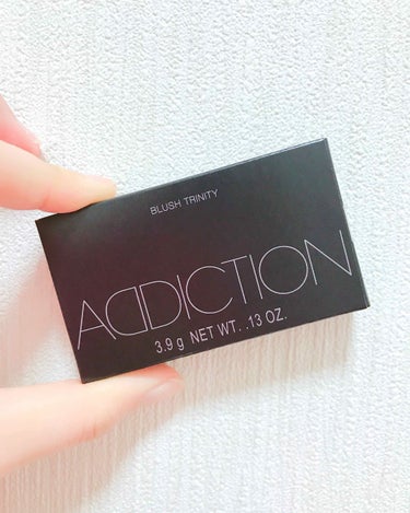 ADDICTION ブラッシュ トリニティのクチコミ「#ブラッシュトリニティ 002

コーラルガーデンというお色味です😊

美容雑誌LDKで高評価.....」（2枚目）