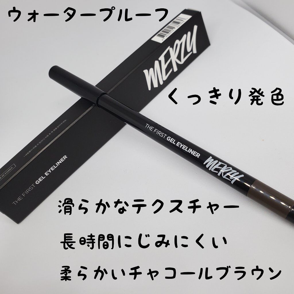 ザ ファースト ジェルアイライナー G11. チャコールブラウン/MERZY/ジェルアイライナーを使ったクチコミ（1枚目）