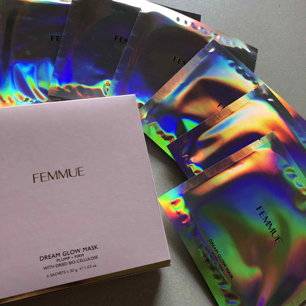ドリームグロウマスクPF（ハリ・エイジングケア）/FEMMUE/シートマスク・パックを使ったクチコミ（1枚目）