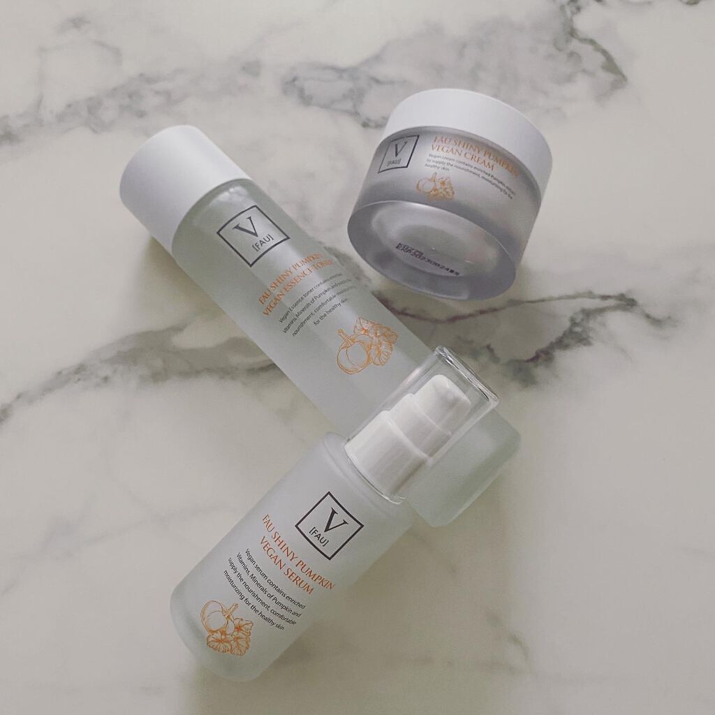 シャイニーパンプキン ヴィ―ガンセラム 50ml/FAU/美容液を使ったクチコミ(4枚目)