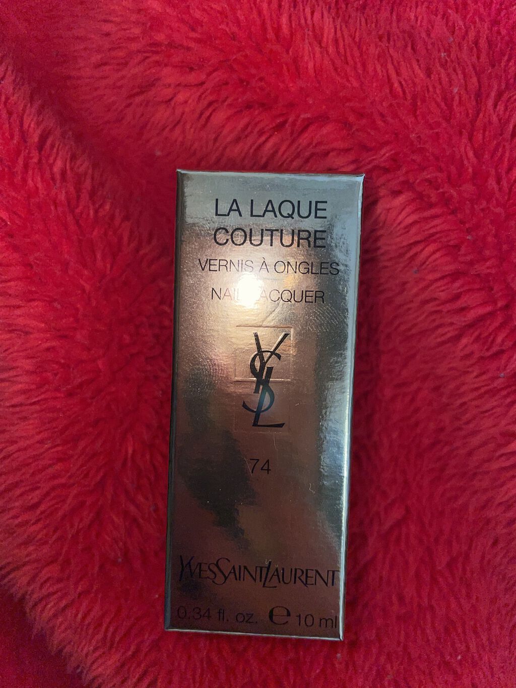 ラ ラック クチュール No.74 ルージュ オーバー ノワール/YVES SAINT LAURENT BEAUTE/マニキュアを使ったクチコミ（1枚目）