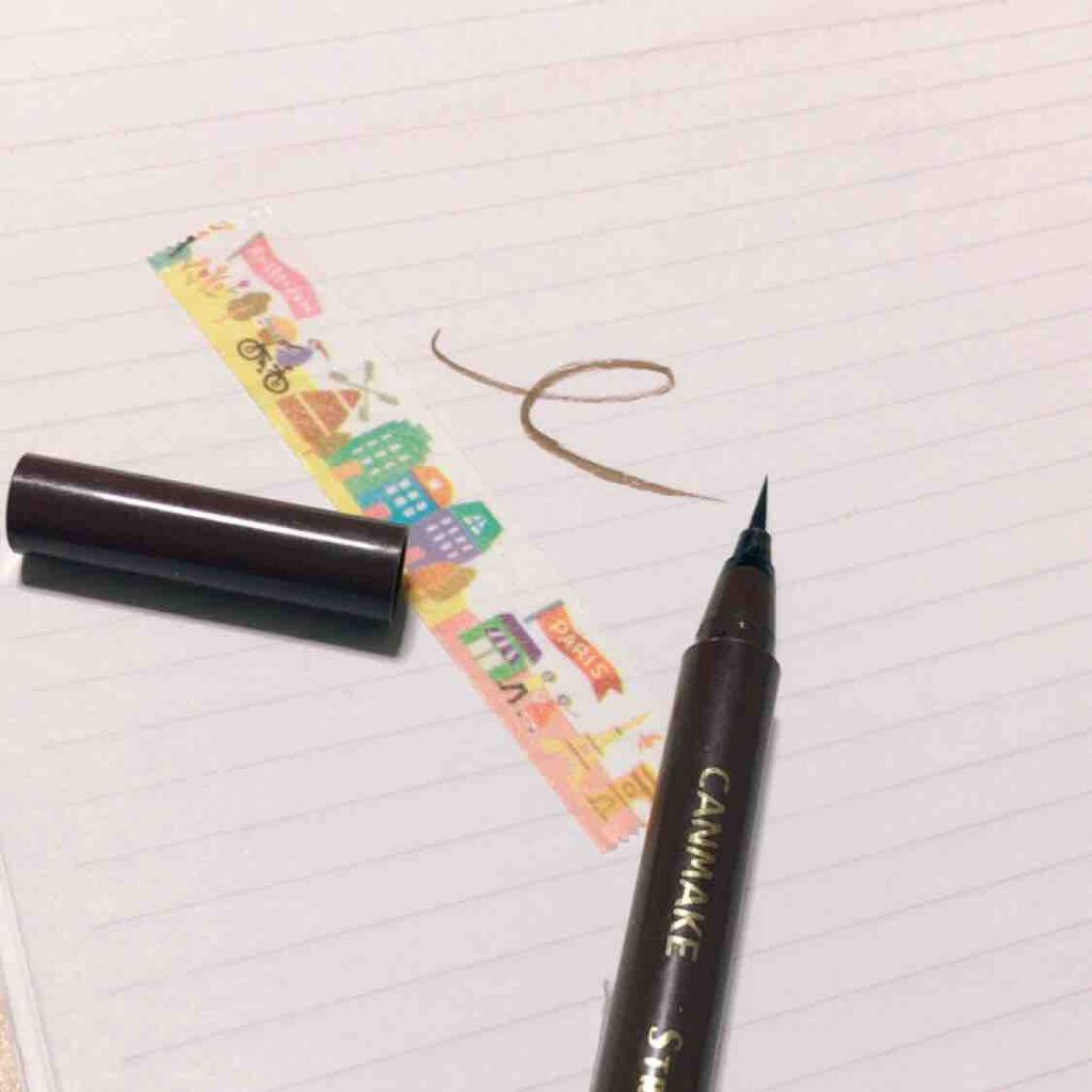 ストロングアイズライナー/キャンメイク/リキッドアイライナーを使ったクチコミ(1枚目)