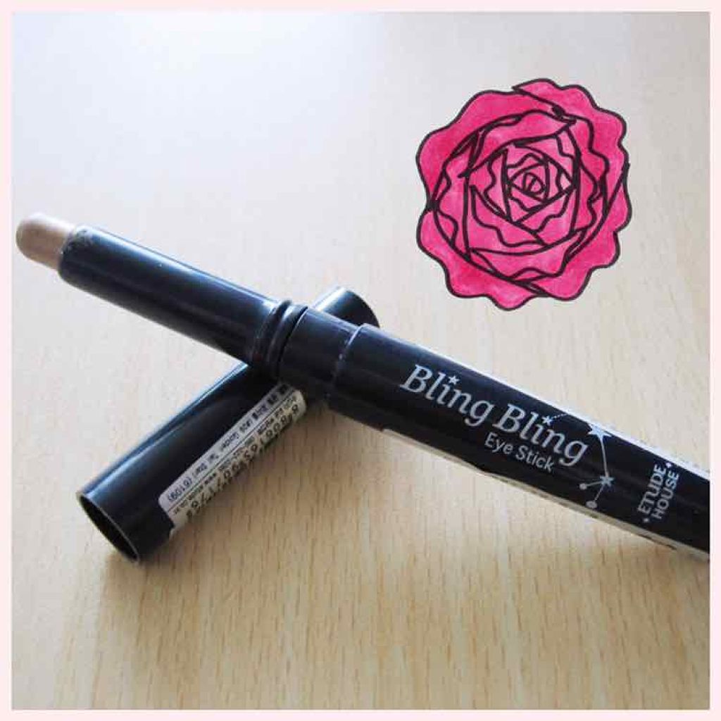 キラキラ アイシャドウ/ETUDE/スティックアイシャドウを使ったクチコミ(1枚目)