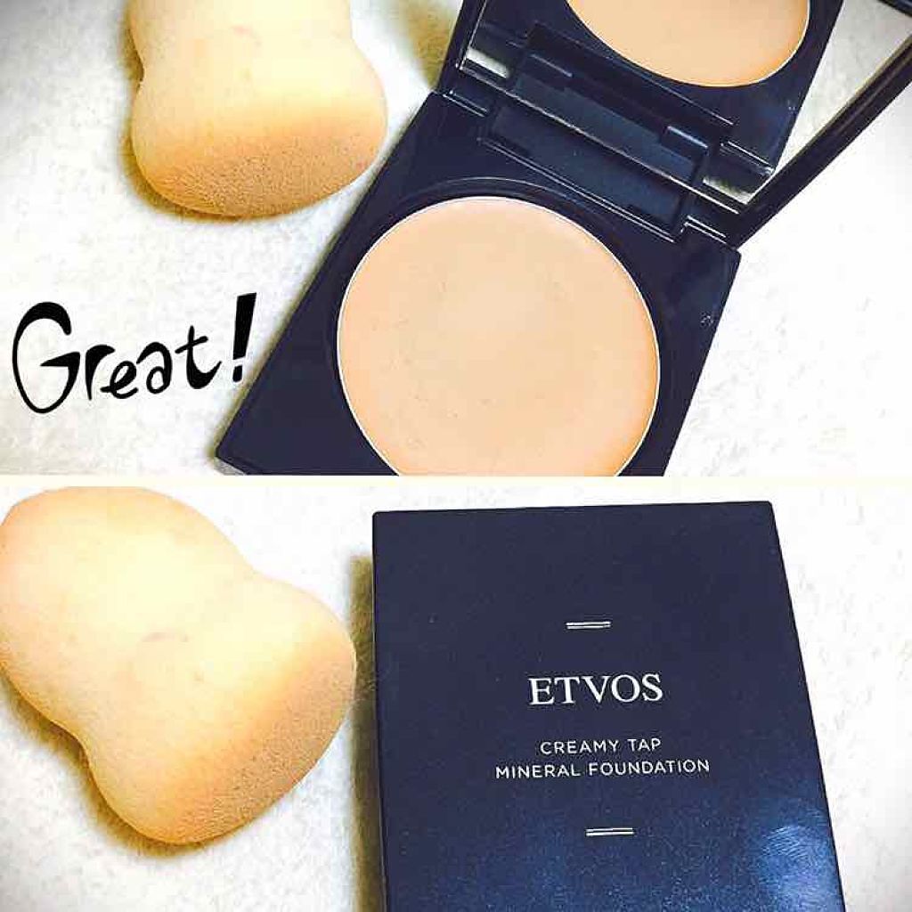 クリーミィタップミネラルファンデーション/SPF42・PA+++/エトヴォス/クリーム・エマルジョンファンデーションを使ったクチコミ(1枚目)