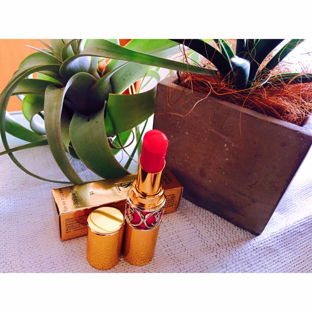 ルージュ ヴォリュプテ シャイン/YVES SAINT LAURENT BEAUTE/口紅を使ったクチコミ(1枚目)