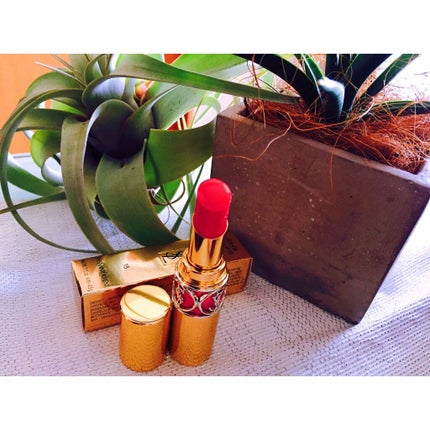 ルージュ ヴォリュプテ シャイン/YVES SAINT LAURENT BEAUTE/口紅を使ったクチコミ(1枚目)