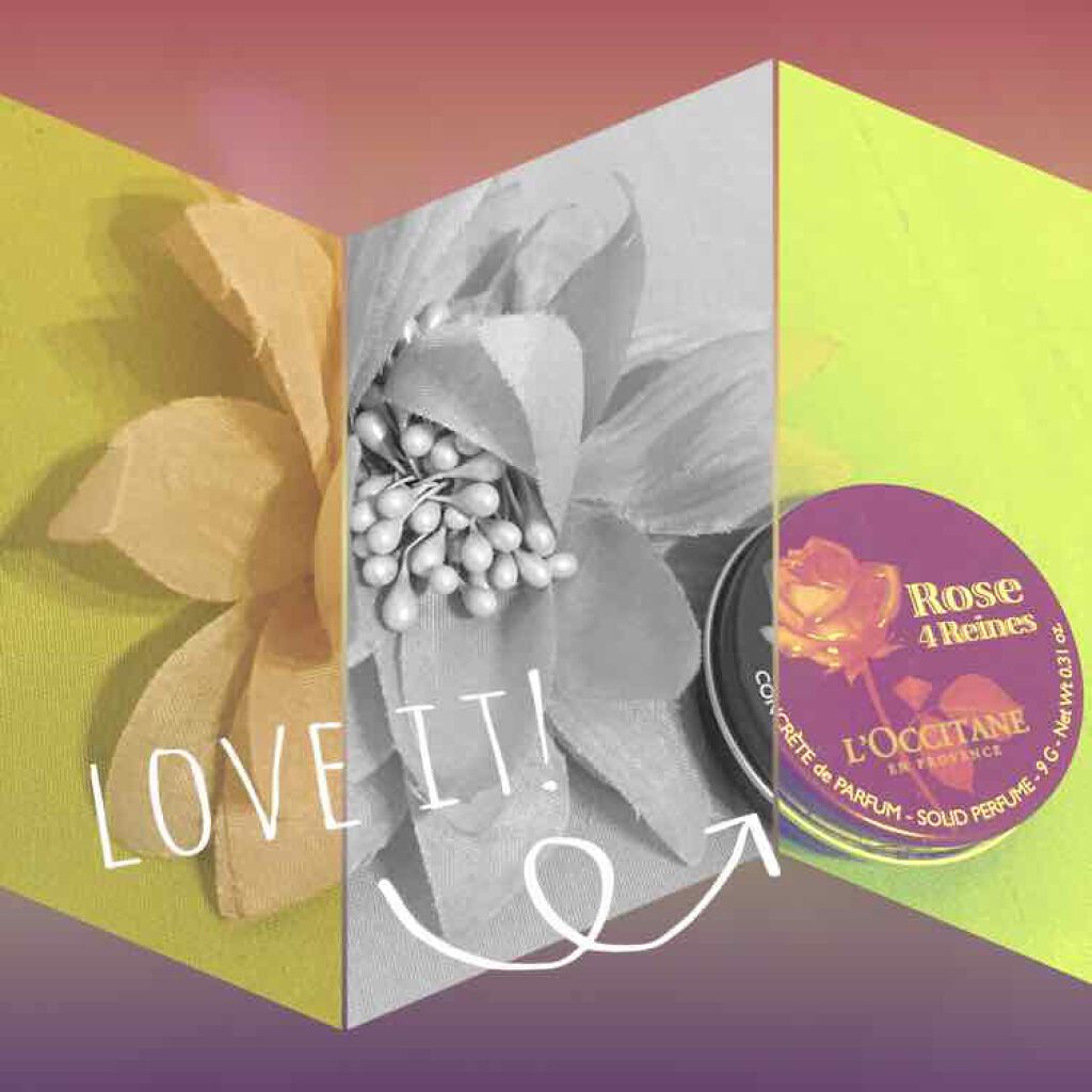 ローズ ソリッドパフューム/L'OCCITANE/練り香水を使ったクチコミ(1枚目)