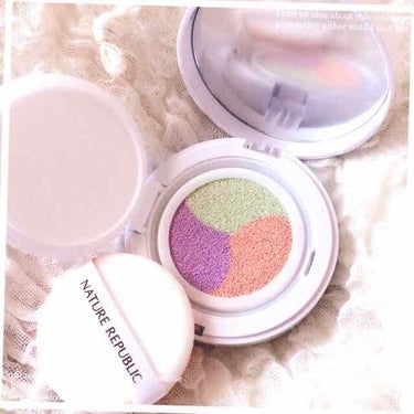 NATURE REPUBLIC
【triple tone-up cushion】

驚くほど薄づきなのでこれで変わるの？と思いがちだけど、これをつけてからファンデーションを塗るとキメの細かさや白さが違う