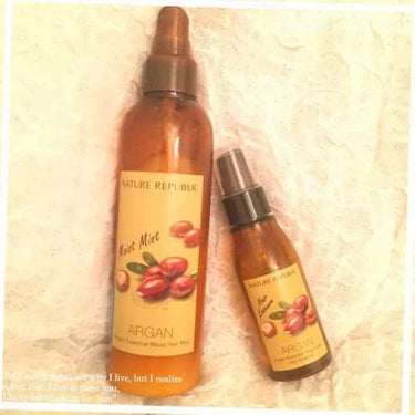 NATURE REPUBLIC
【Argan Essential Oil Hair Mist】
【Argan Essential Deep Care Hair Essence】
細くてくせっ毛パサパサに