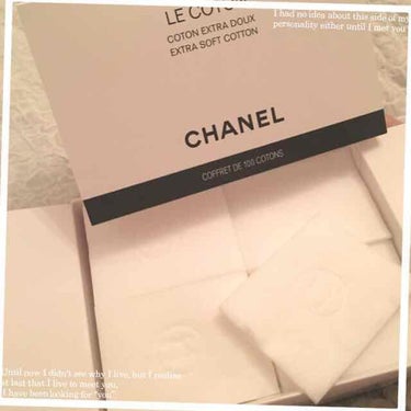 CHANEL
【LE COTON】

毎日使うコットンもこんな素敵ならケアもテンション上がって楽しくなる♡

一枚一枚にCHANELのロゴ入り
ちょうどいい大きさで使いやすい
箱もしっかりしてるから、自