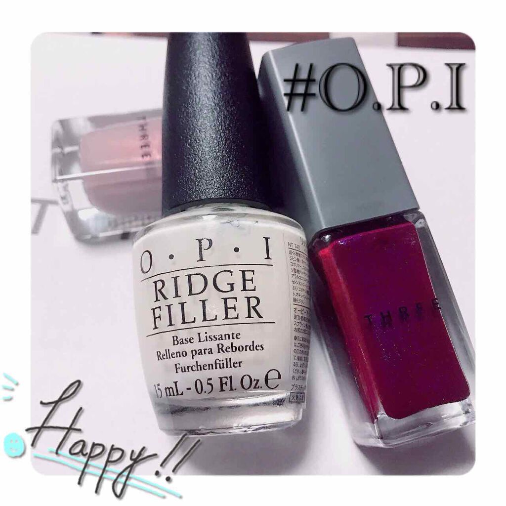 リッジフィラー/O・P・I/ネイルベースコートを使ったクチコミ（1枚目）
