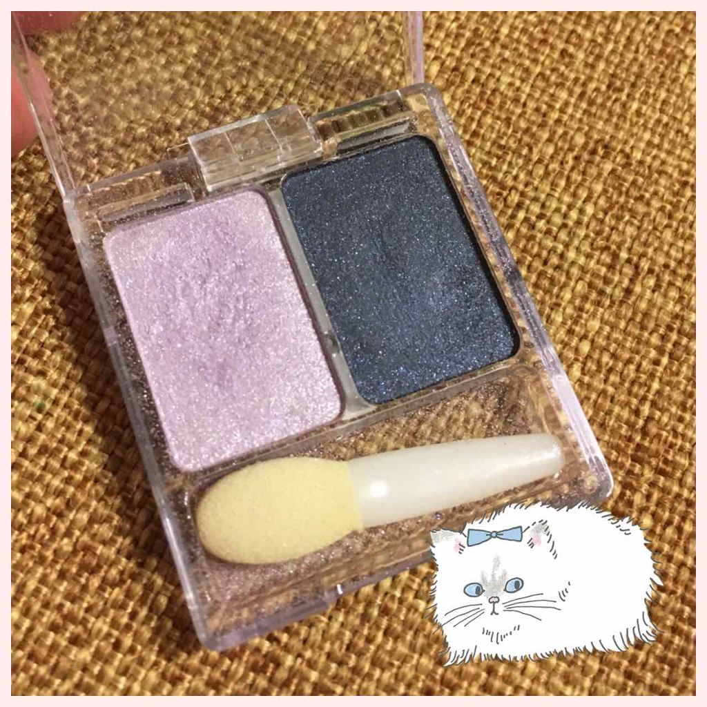ツーカラー アイシャドウ ラメシリーズ/CEZANNE/アイシャドウパレットを使ったクチコミ(2枚目)